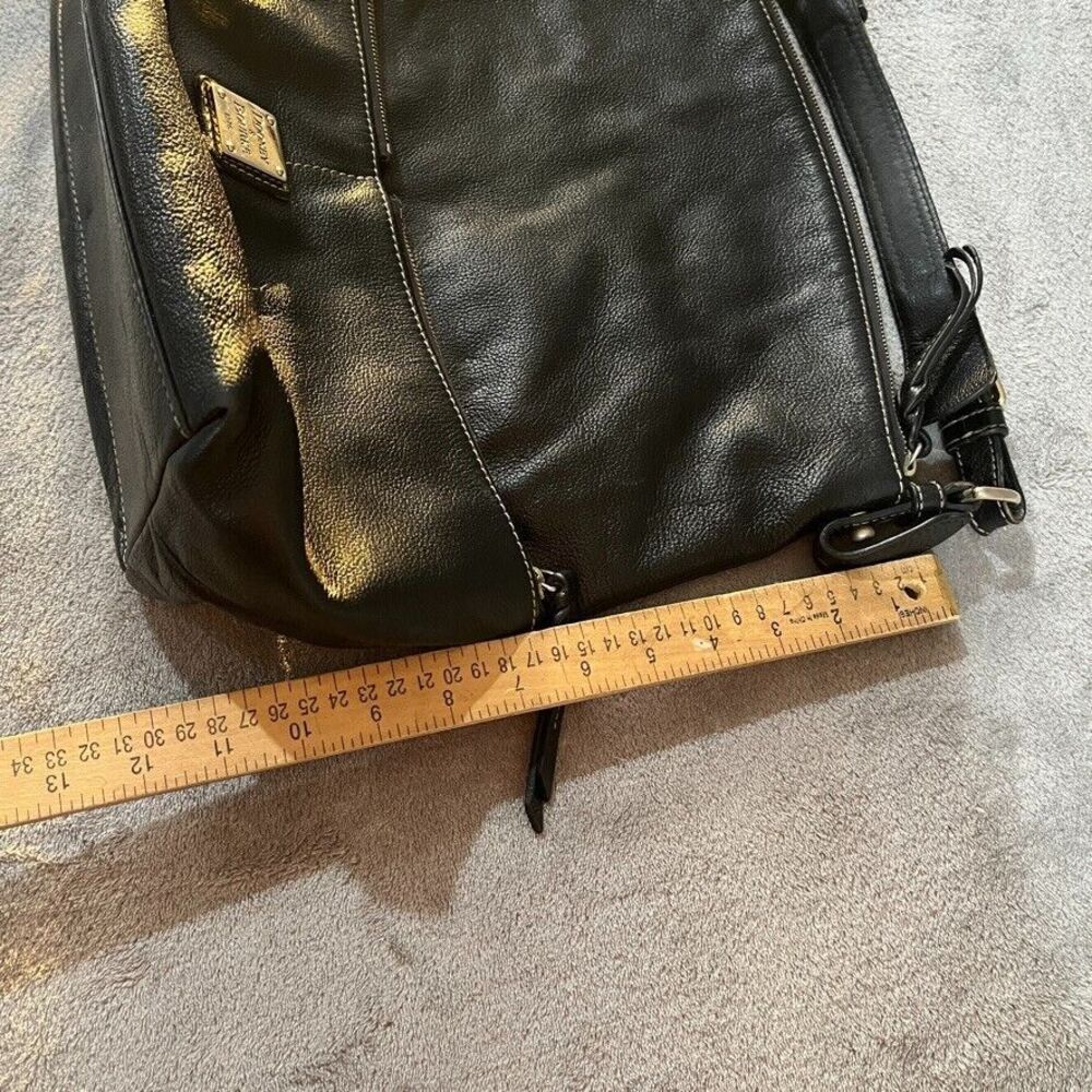 VTG Dooney & Bourke Womens Dillen Large Shoulder Hobo Bag Black Pebbled Leather - Picture 14 of 16
